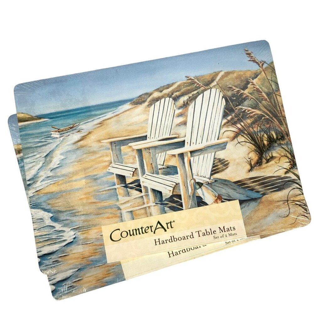 Counterart Hardboard Table Mats Set Of 4 Adirondack Beach Chairs Design